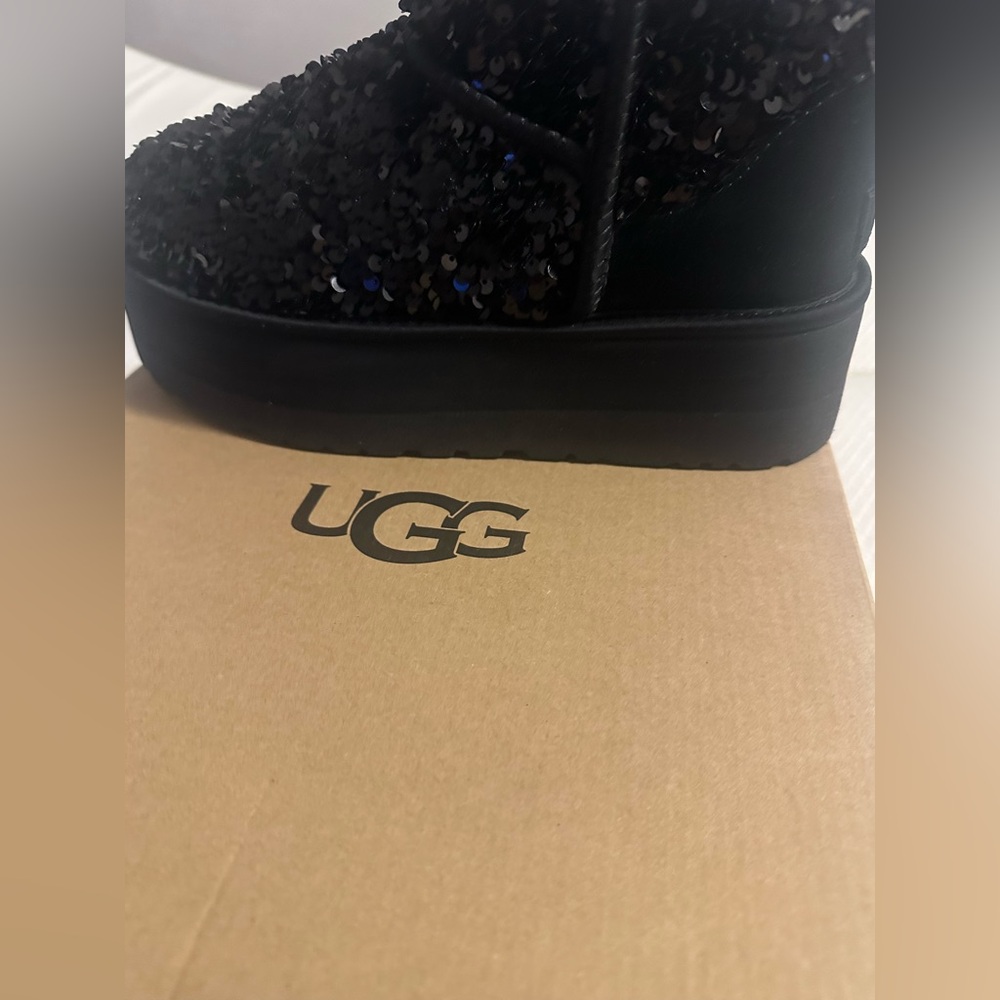 UGG women's Black Sequin Boots